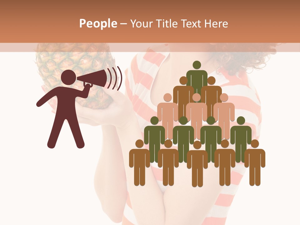 Calories Redhead Background PowerPoint Template