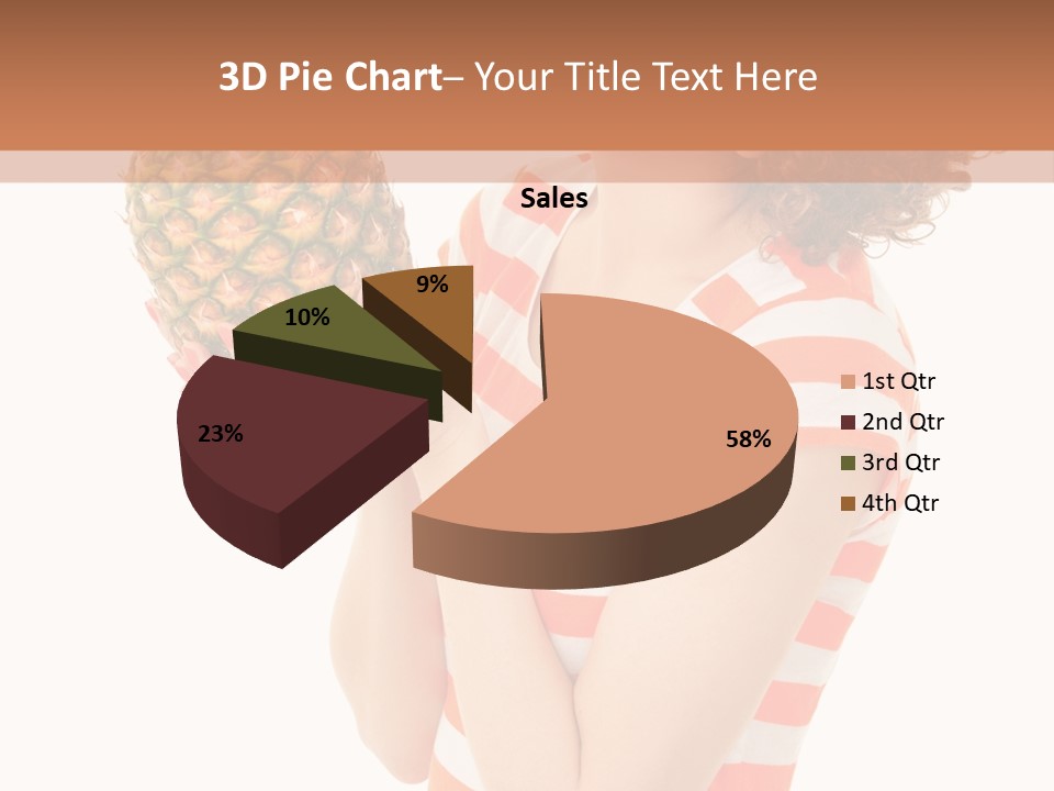 Calories Redhead Background PowerPoint Template