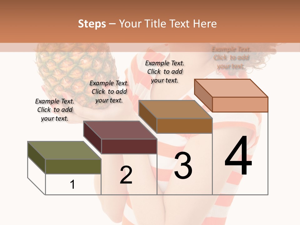 Calories Redhead Background PowerPoint Template