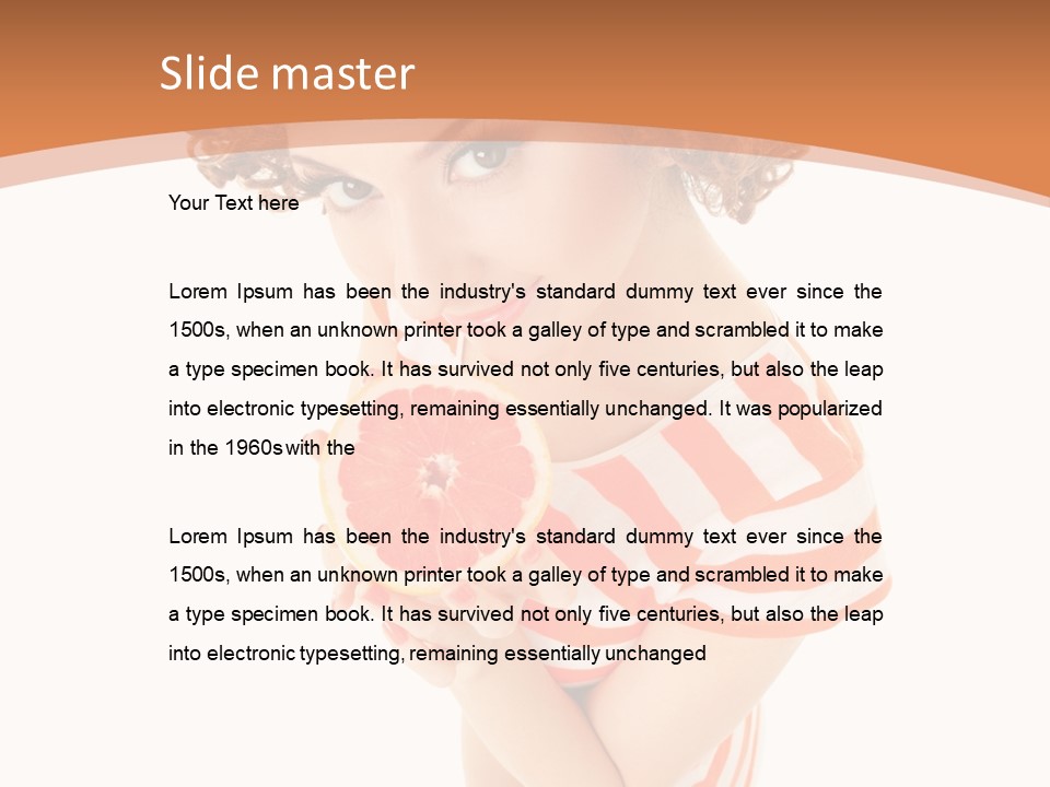 Beauty Background Lovely PowerPoint Template