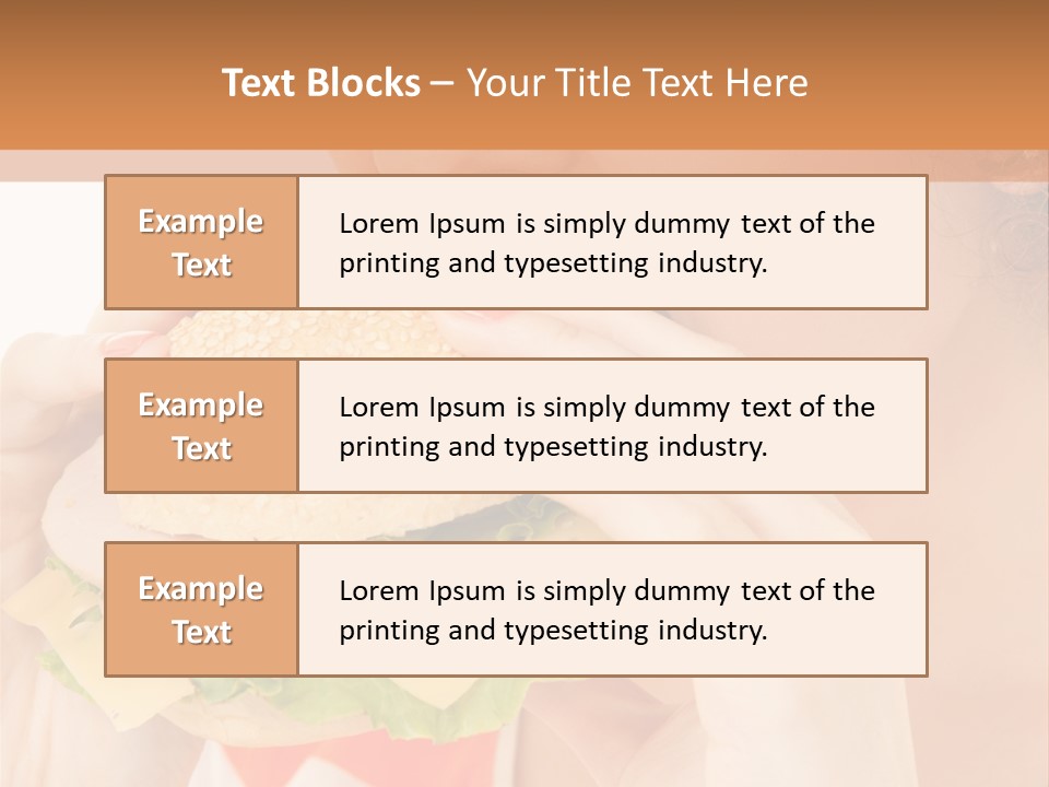 Snack Bite Appetizing PowerPoint Template
