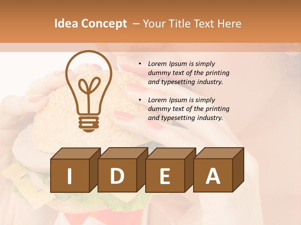 Snack Bite Appetizing PowerPoint Template