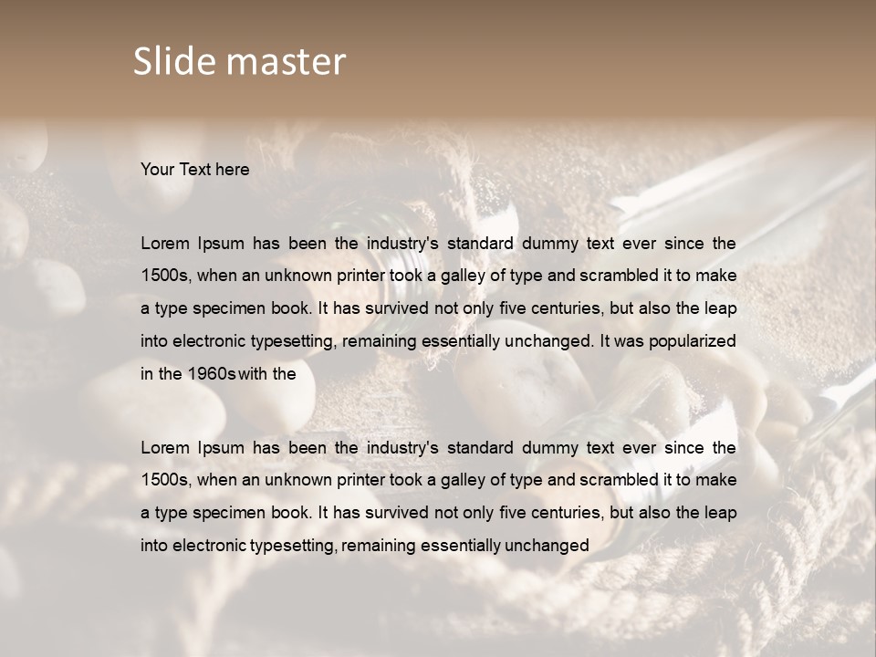 Shell Still Texture PowerPoint Template