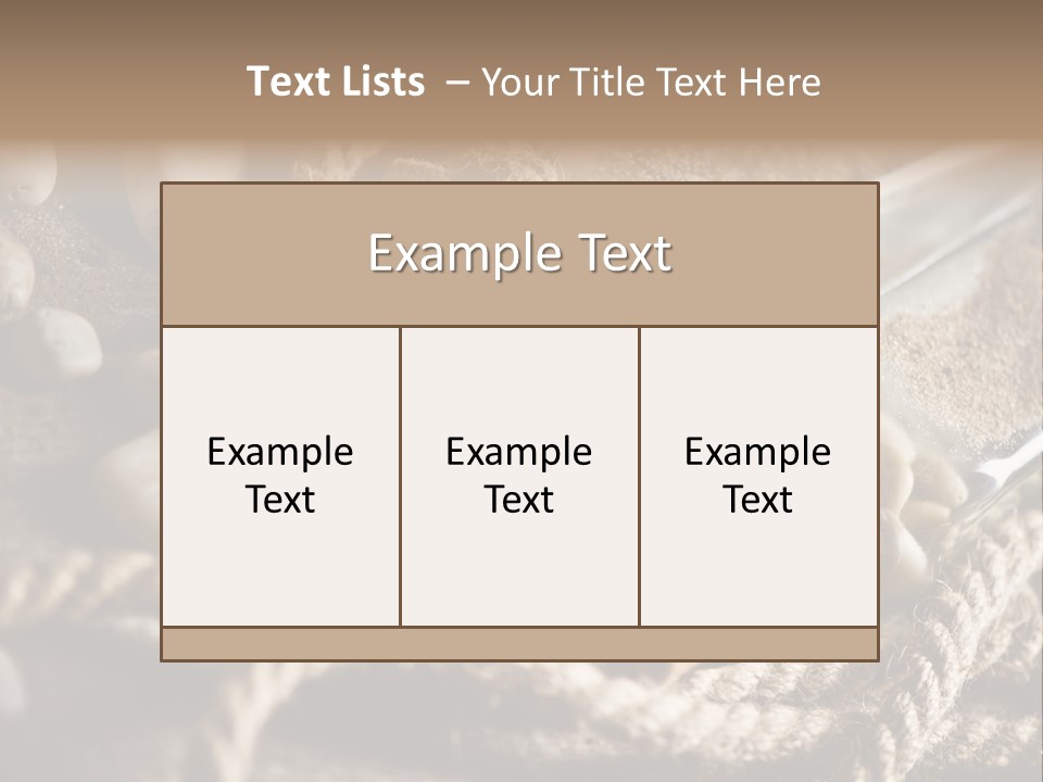 Shell Still Texture PowerPoint Template