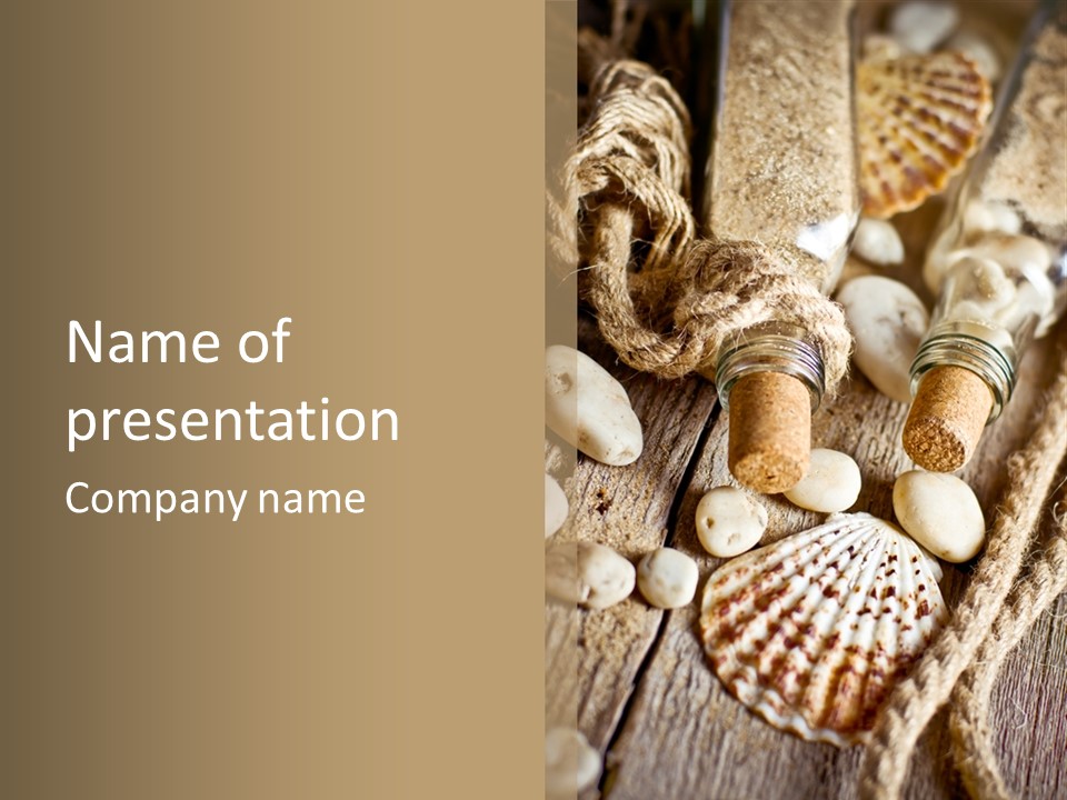 Rotten Board Shell Design PowerPoint Template