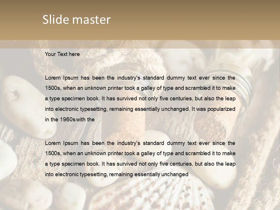 Rotten Board Shell Design PowerPoint Template