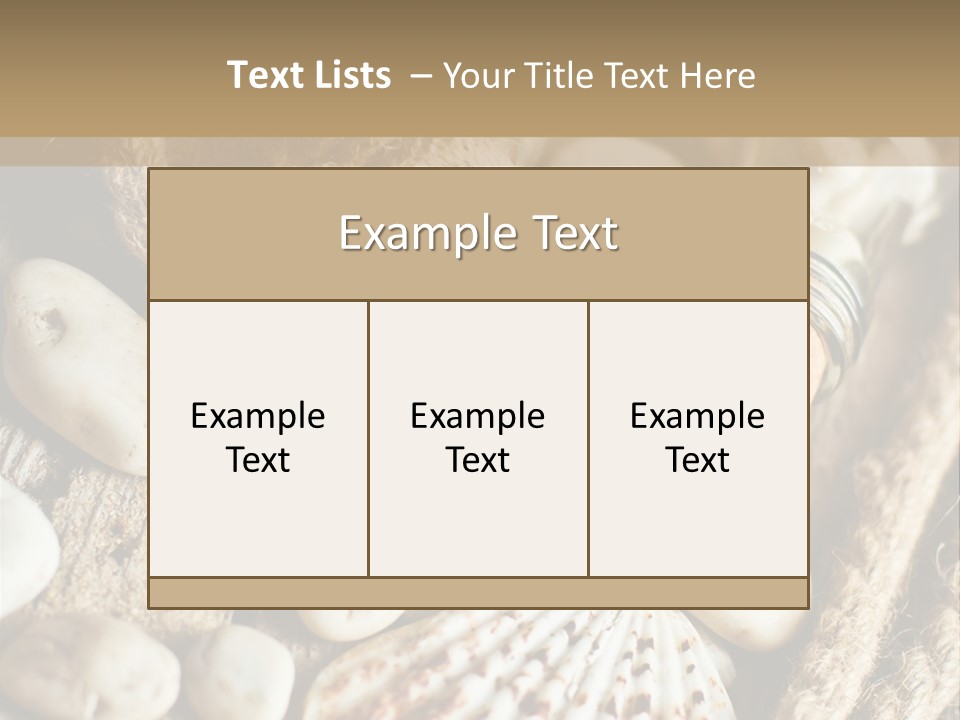 Rotten Board Shell Design PowerPoint Template