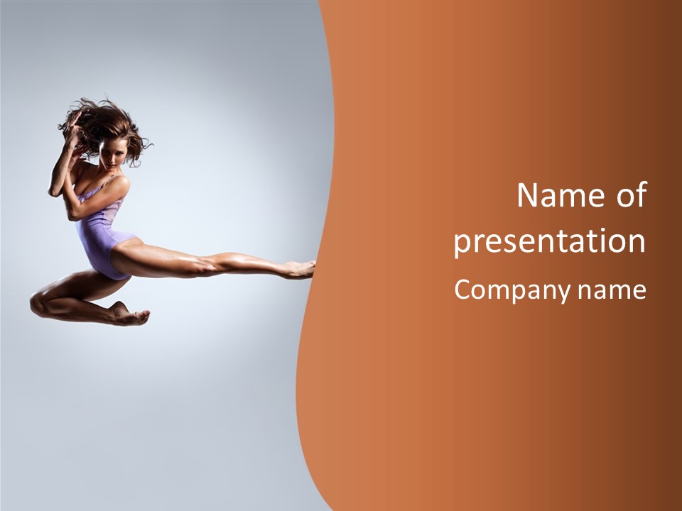Gymnastic Motion Beautiful PowerPoint Template