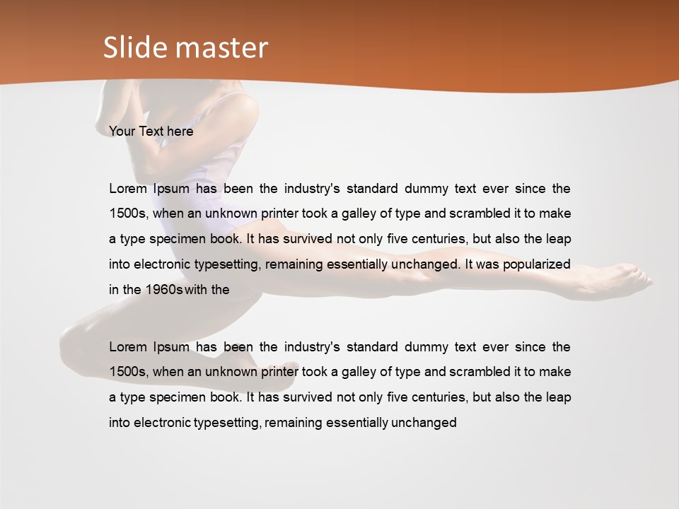 Gymnastic Motion Beautiful PowerPoint Template