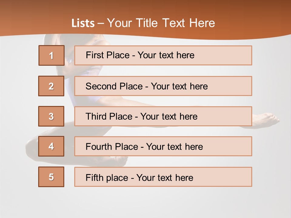 Gymnastic Motion Beautiful PowerPoint Template