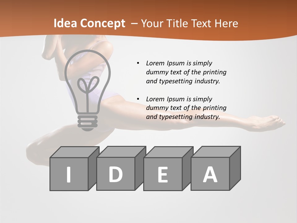 Gymnastic Motion Beautiful PowerPoint Template