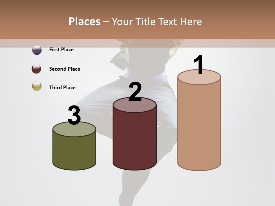 Aerobics Acrobat Pose PowerPoint Template