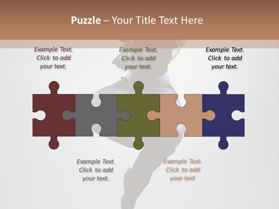 Aerobics Acrobat Pose PowerPoint Template