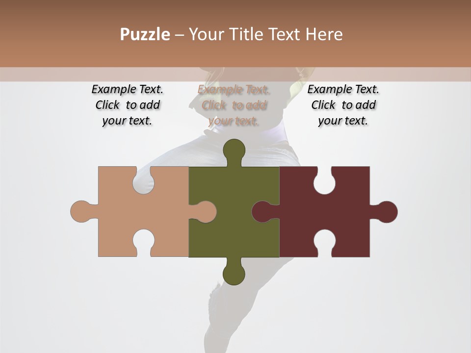 Aerobics Acrobat Pose PowerPoint Template