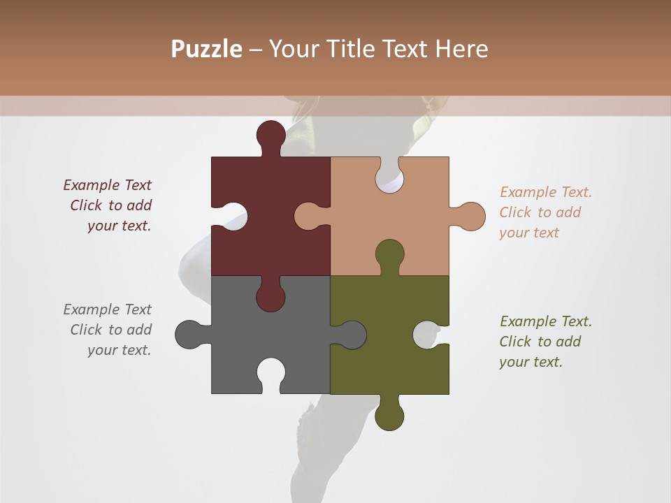 Aerobics Acrobat Pose PowerPoint Template