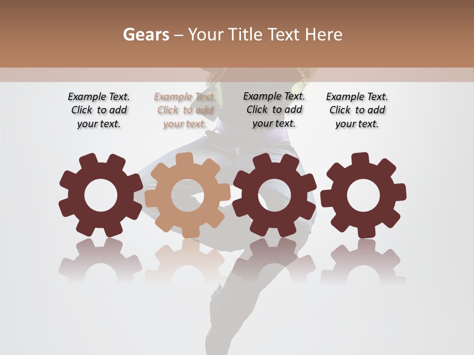 Aerobics Acrobat Pose PowerPoint Template