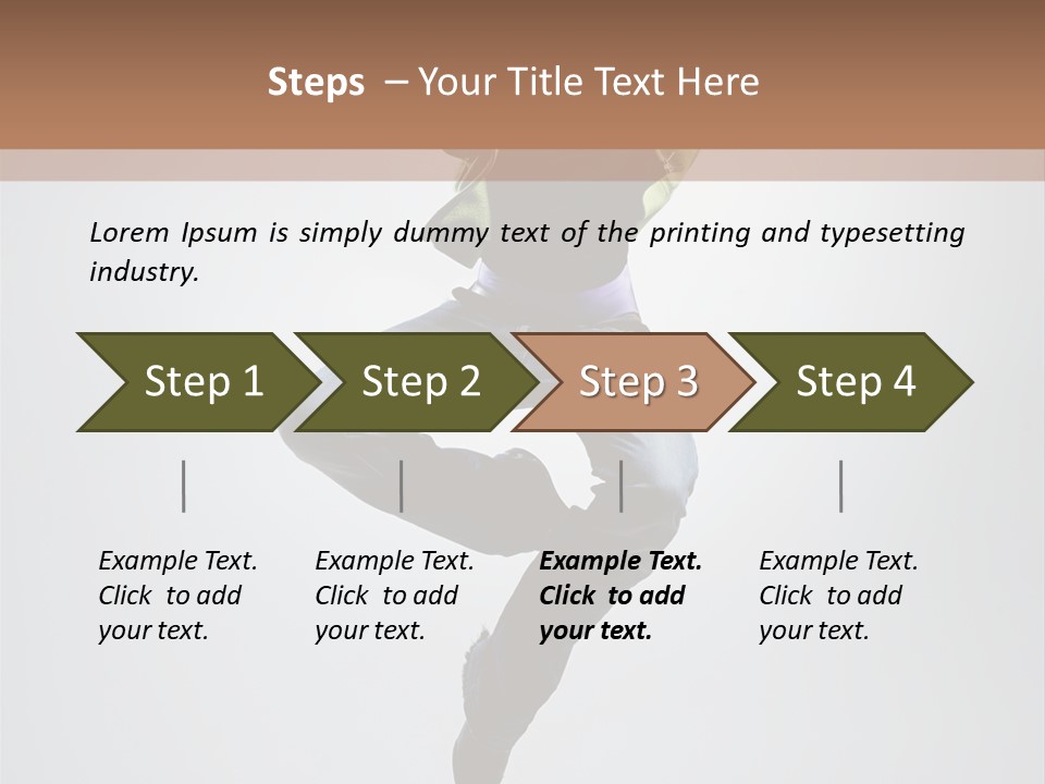 Aerobics Acrobat Pose PowerPoint Template