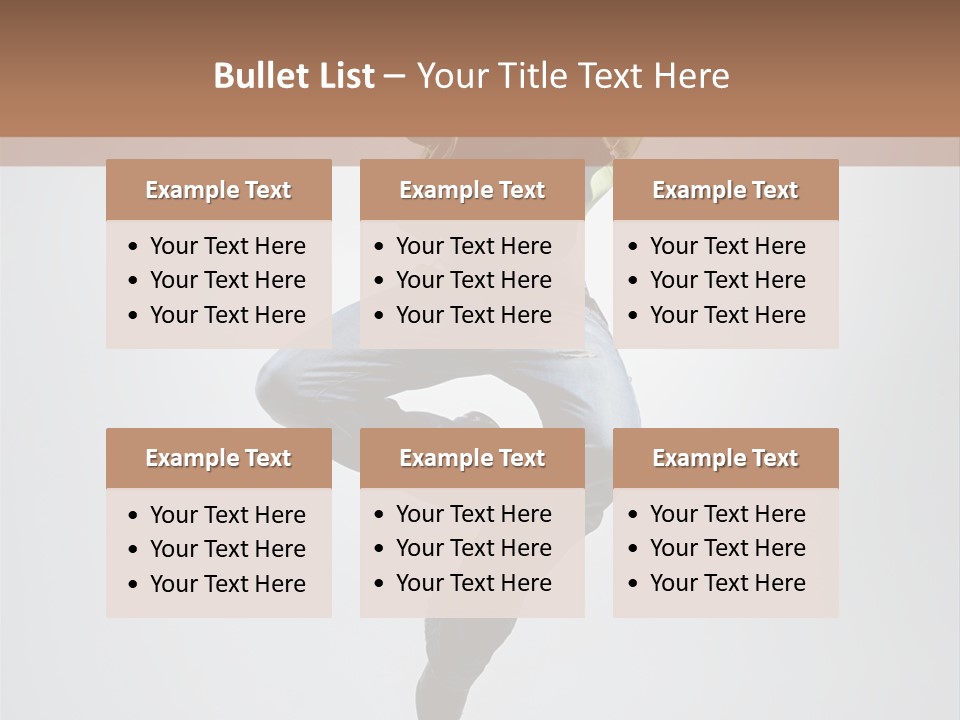 Aerobics Acrobat Pose PowerPoint Template