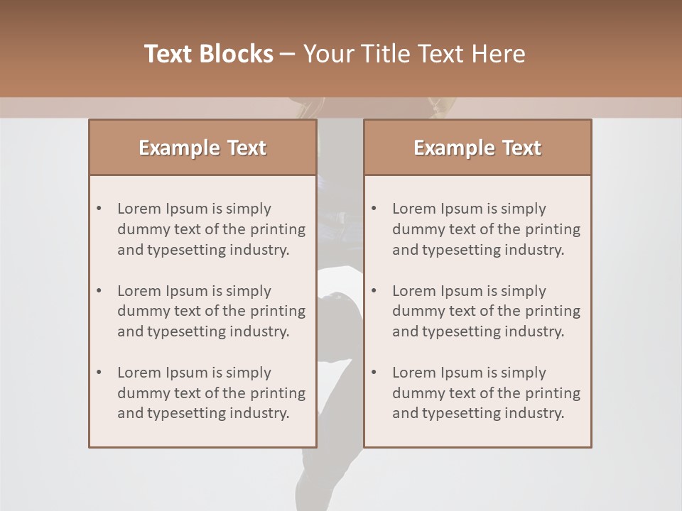 Aerobics Acrobat Pose PowerPoint Template