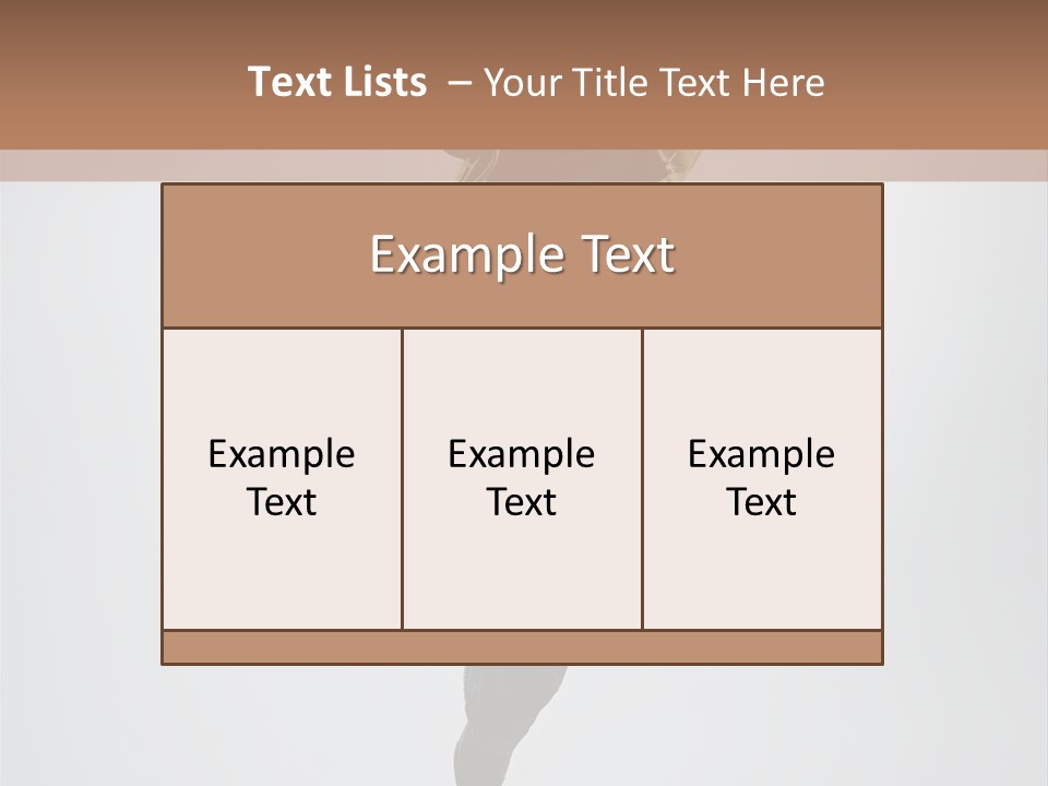 Aerobics Acrobat Pose PowerPoint Template