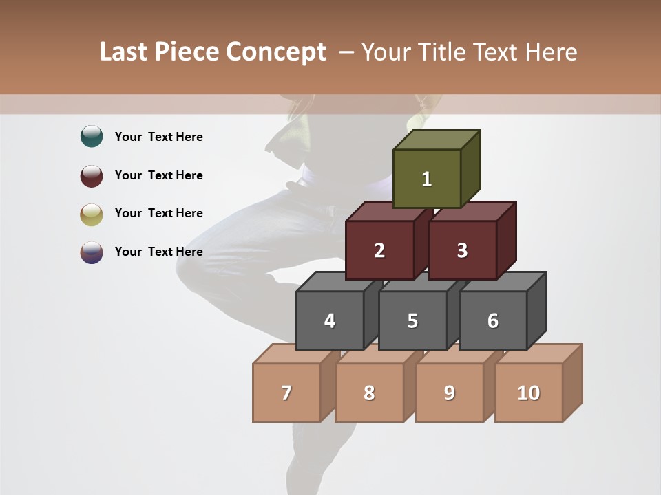 Aerobics Acrobat Pose PowerPoint Template