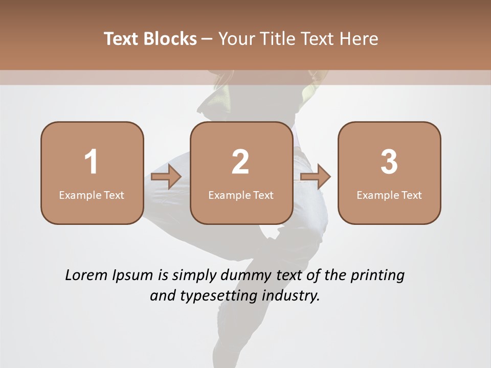 Aerobics Acrobat Pose PowerPoint Template