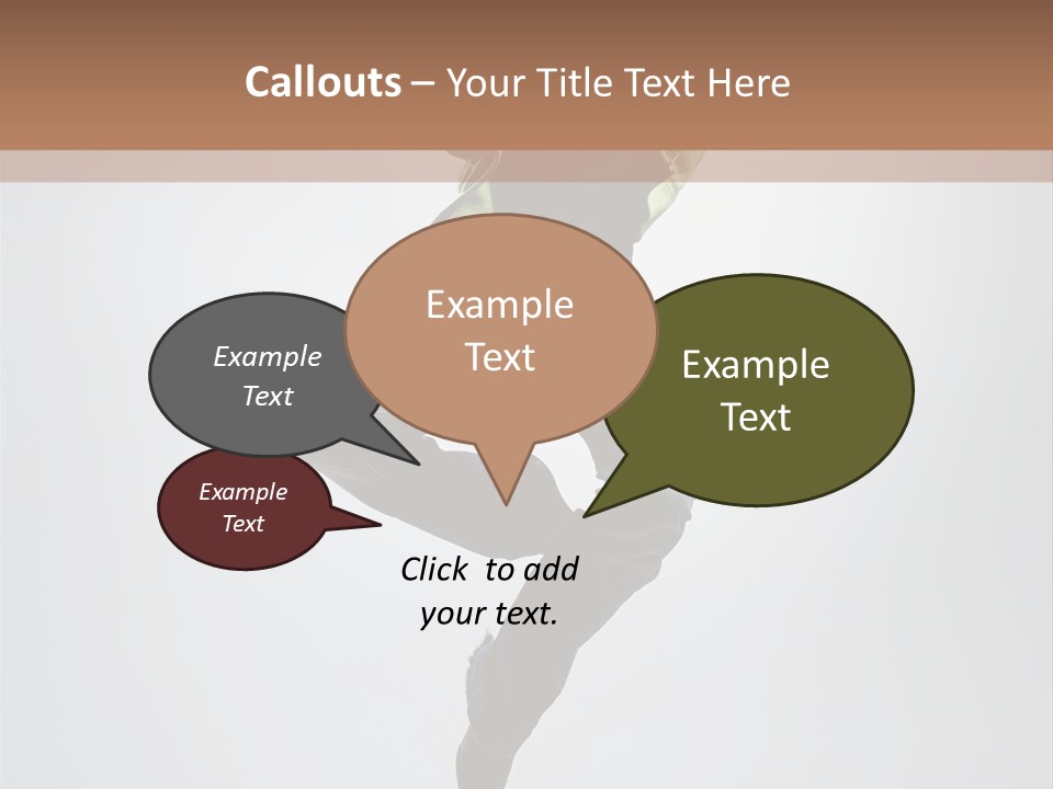 Aerobics Acrobat Pose PowerPoint Template