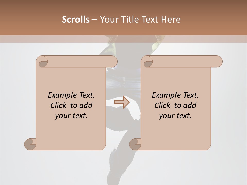 Aerobics Acrobat Pose PowerPoint Template