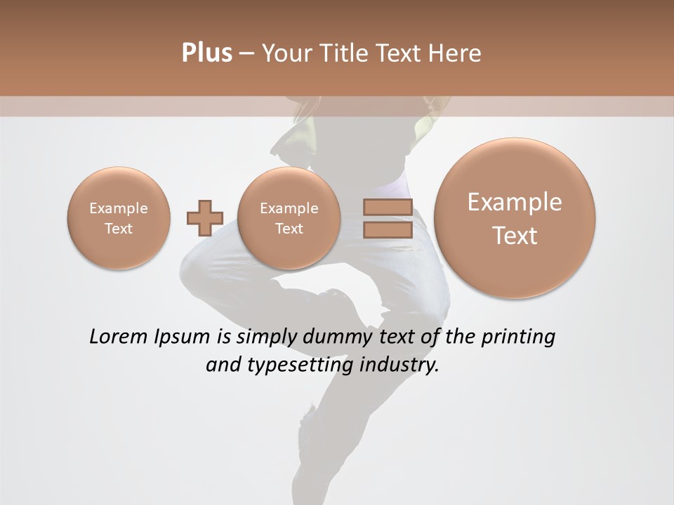 Aerobics Acrobat Pose PowerPoint Template