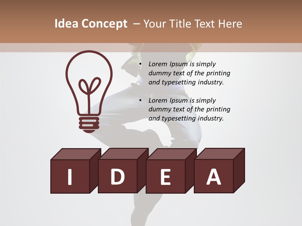 Aerobics Acrobat Pose PowerPoint Template