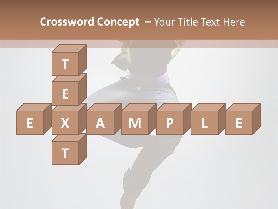 Aerobics Acrobat Pose PowerPoint Template