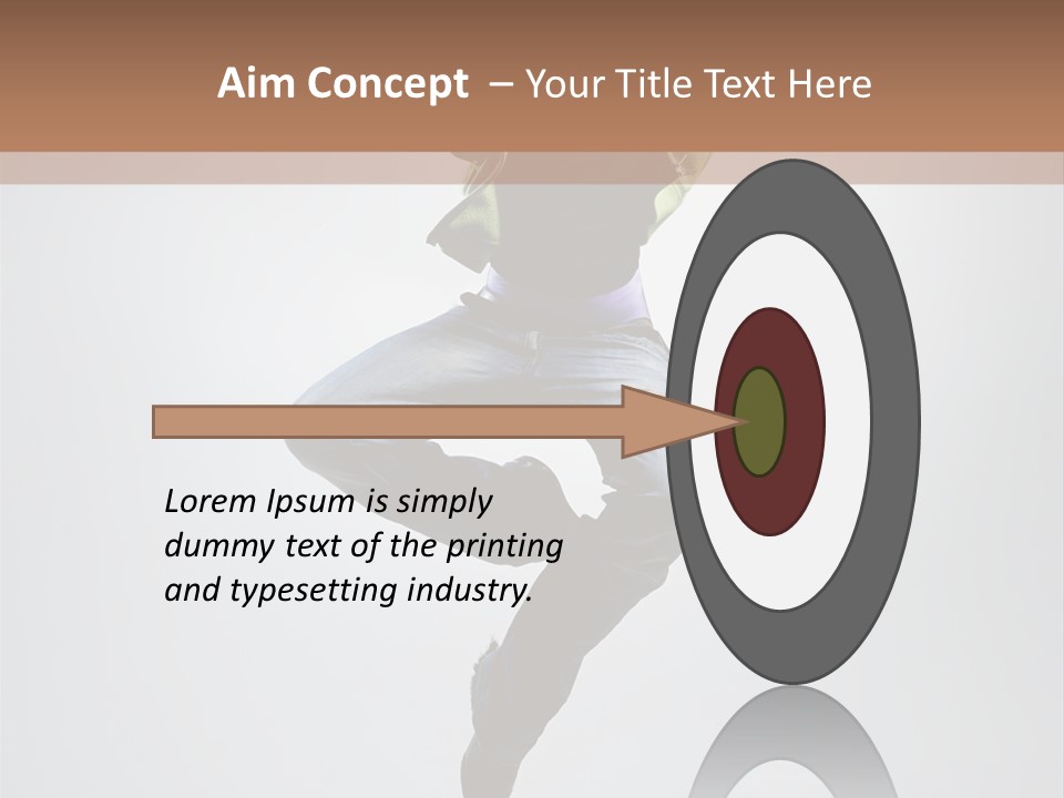 Aerobics Acrobat Pose PowerPoint Template