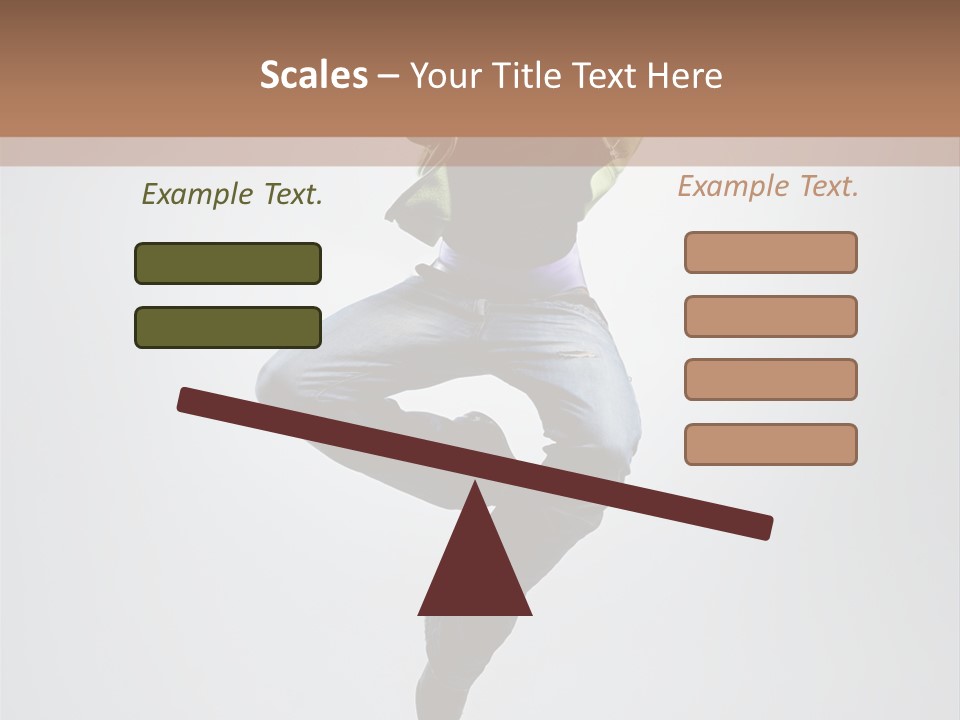 Aerobics Acrobat Pose PowerPoint Template