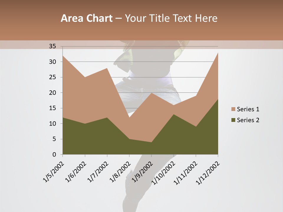 Aerobics Acrobat Pose PowerPoint Template