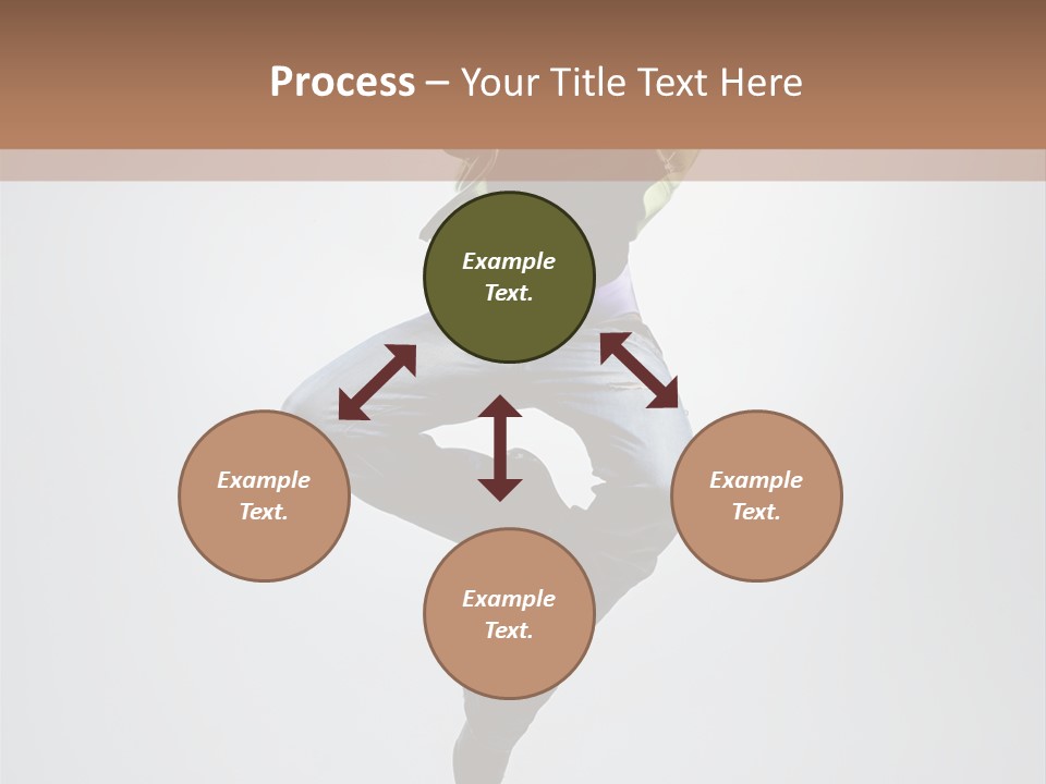 Aerobics Acrobat Pose PowerPoint Template