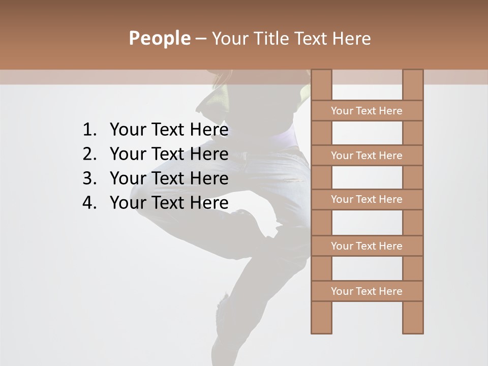 Aerobics Acrobat Pose PowerPoint Template