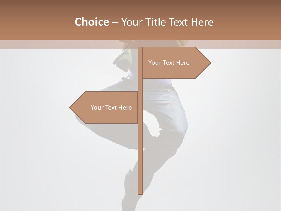 Aerobics Acrobat Pose PowerPoint Template