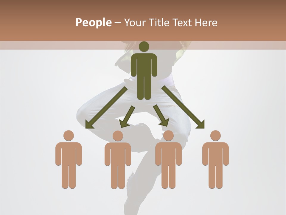 Aerobics Acrobat Pose PowerPoint Template