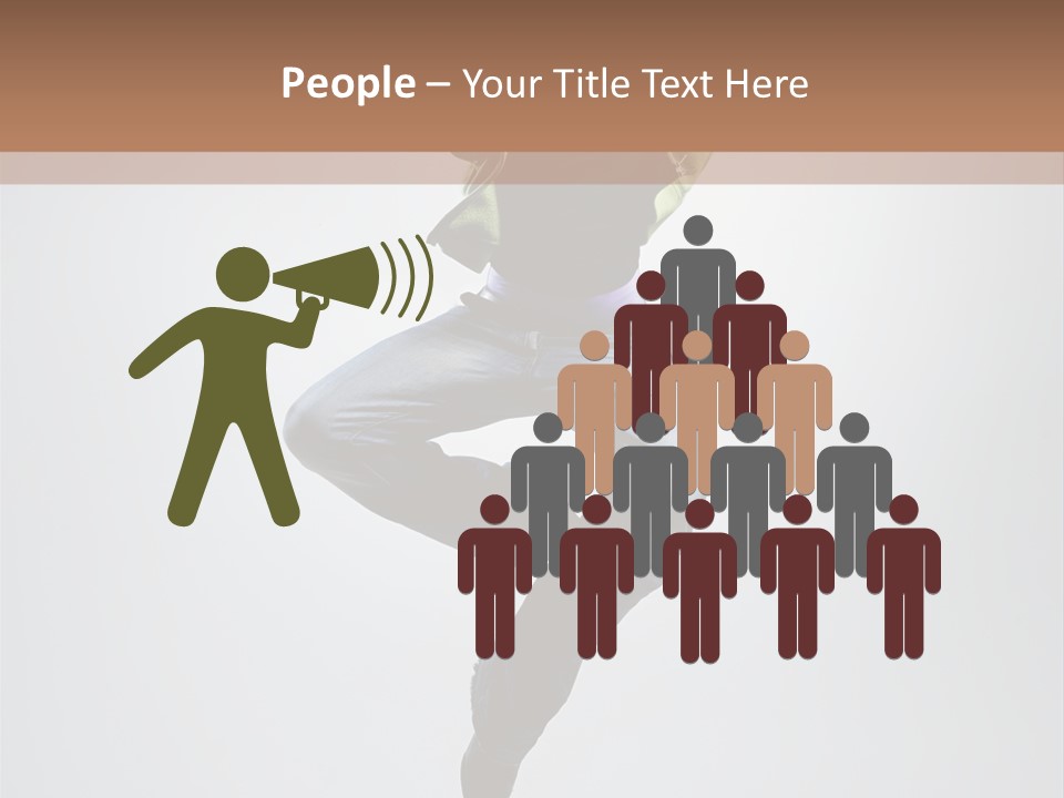 Aerobics Acrobat Pose PowerPoint Template