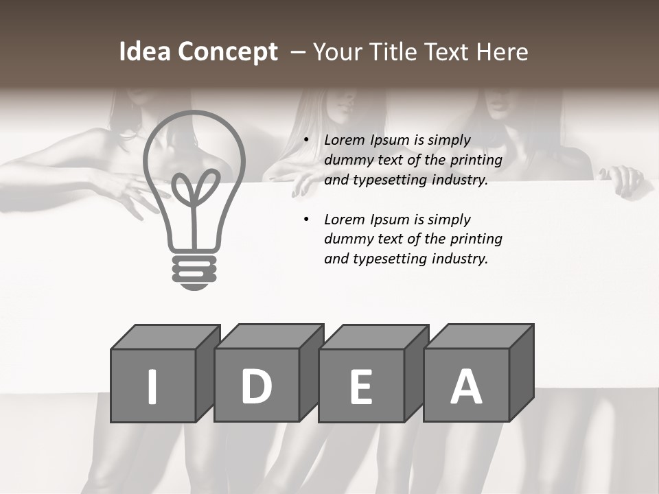 Straight Background  PowerPoint Template