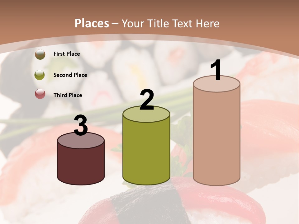 Smoked Sashimi Fish PowerPoint Template