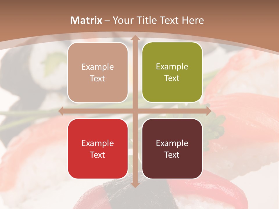 Smoked Sashimi Fish PowerPoint Template