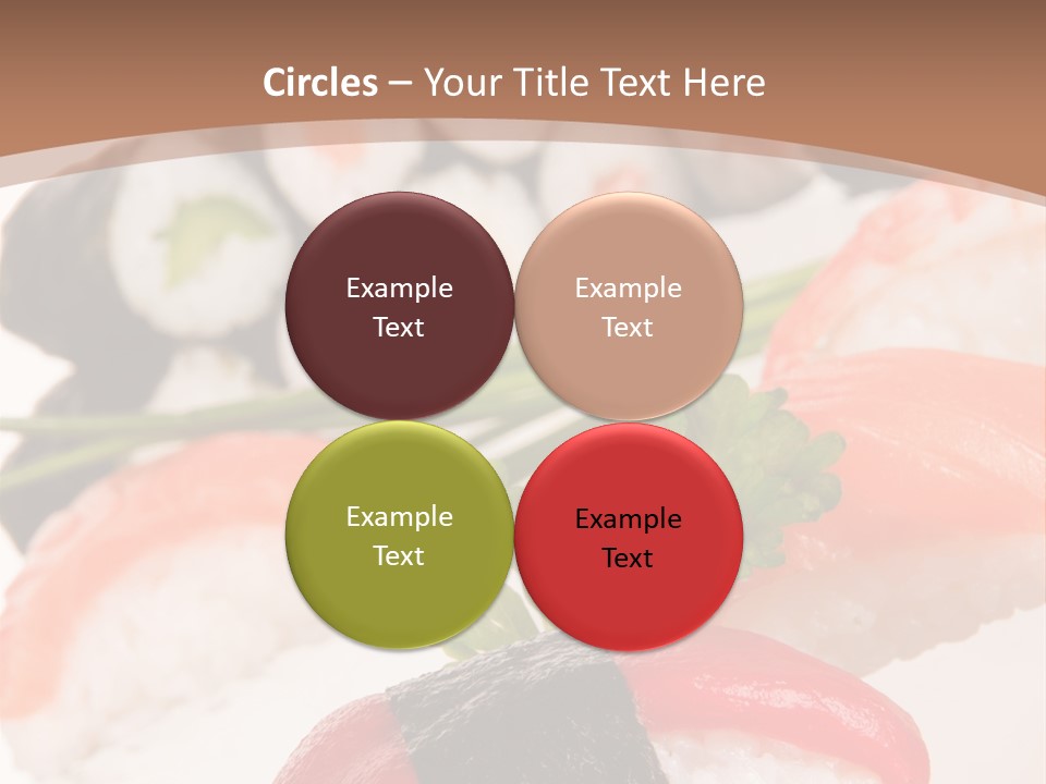 Smoked Sashimi Fish PowerPoint Template