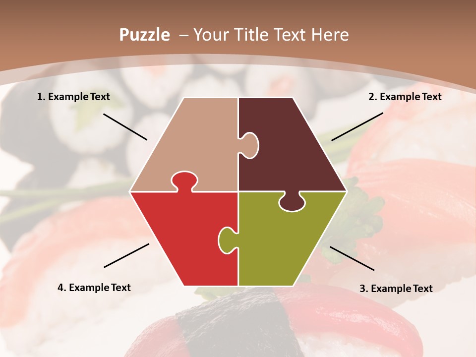 Smoked Sashimi Fish PowerPoint Template