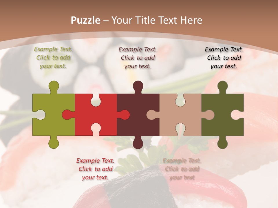 Smoked Sashimi Fish PowerPoint Template