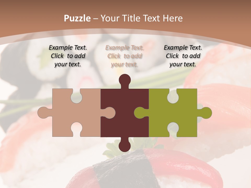 Smoked Sashimi Fish PowerPoint Template