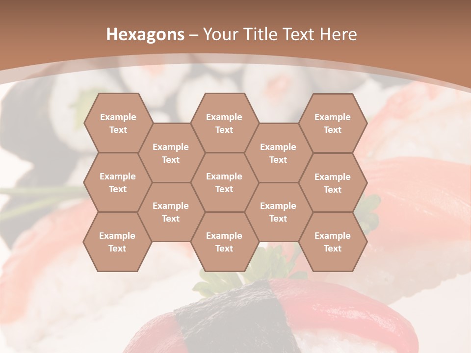 Smoked Sashimi Fish PowerPoint Template