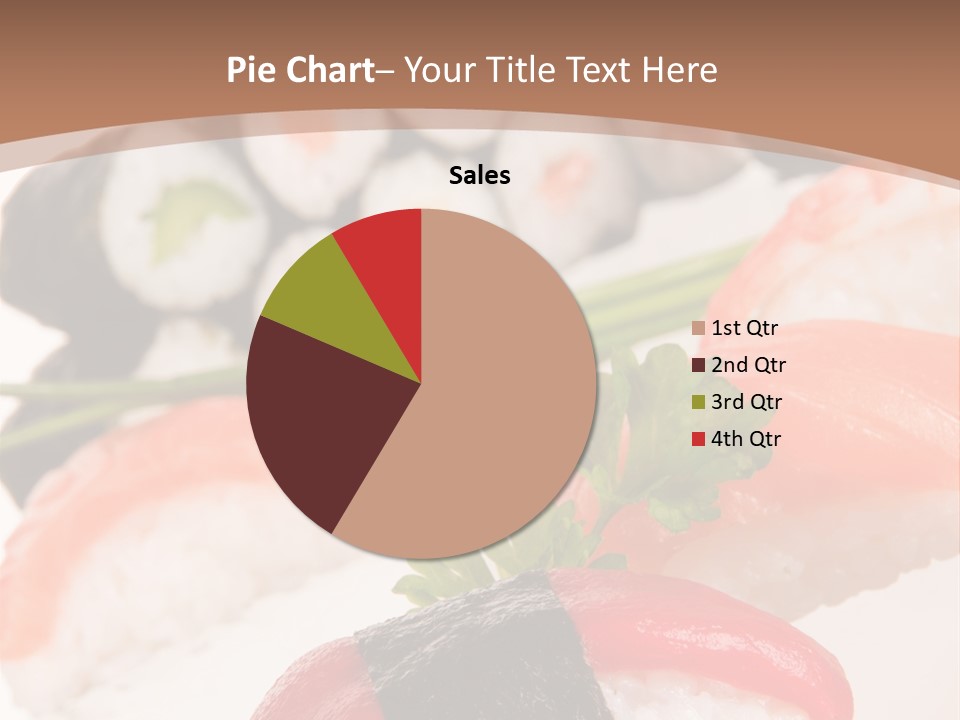 Smoked Sashimi Fish PowerPoint Template