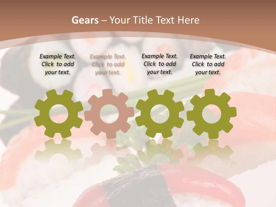 Smoked Sashimi Fish PowerPoint Template