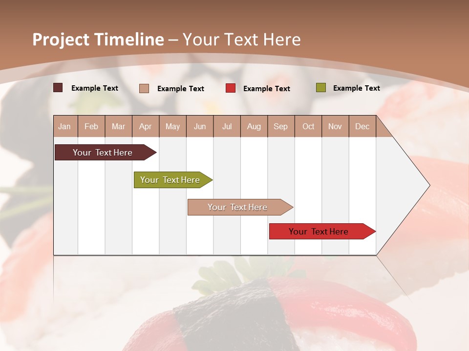 Smoked Sashimi Fish PowerPoint Template